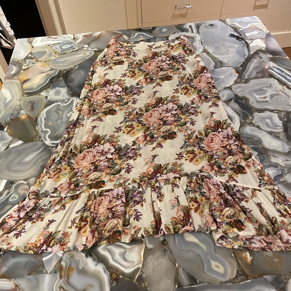 Auguste intermix floral long skirt